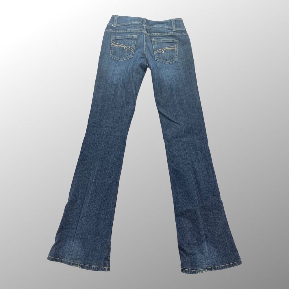 Revolt Jeans Womens‎ 9 (29x31) Bootcut Flare Embroidered Medium Wash Y2K - Picture 4 of 11